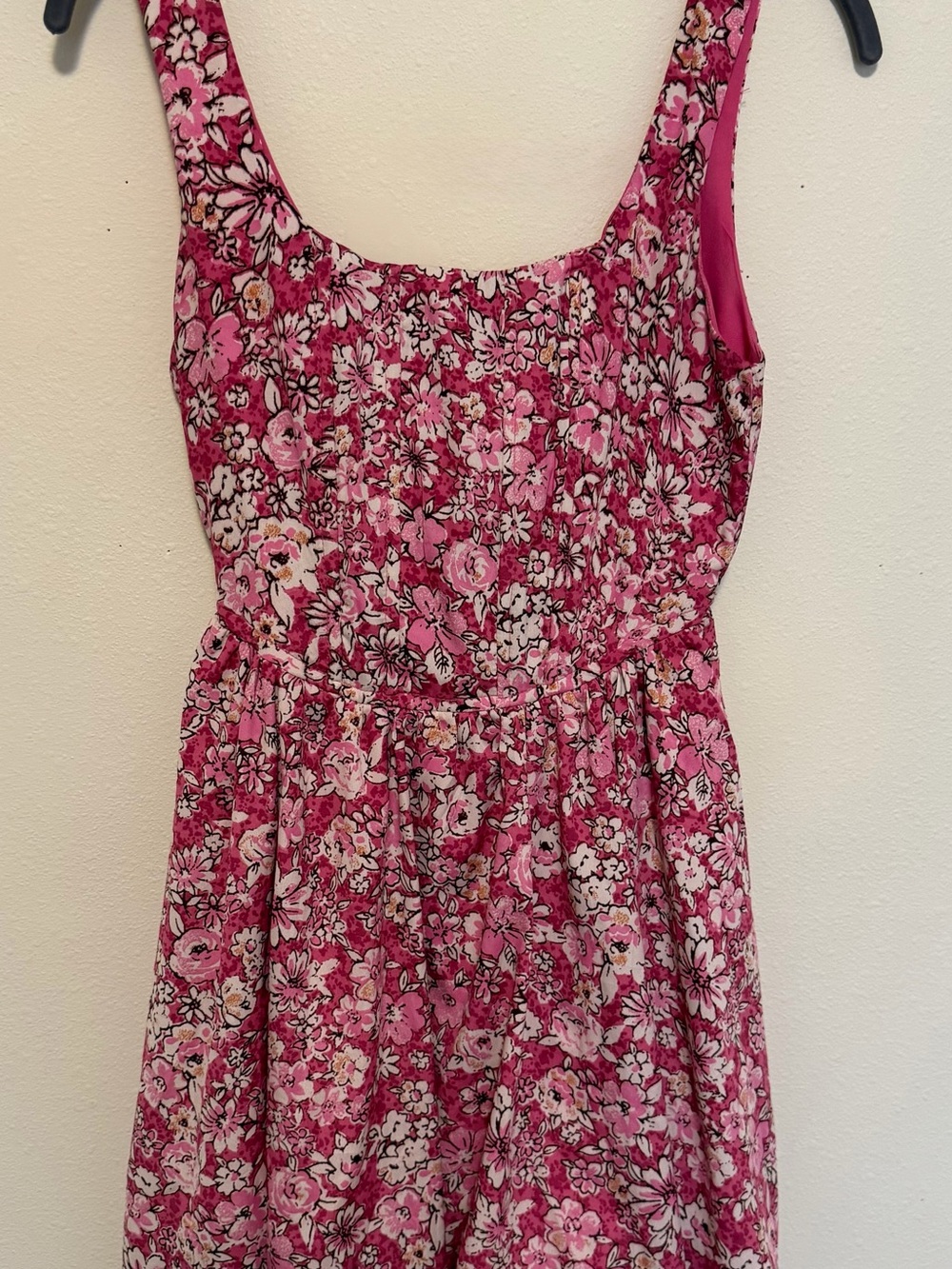 Land of the Free Floral Pink Sleeveless Mini Dress